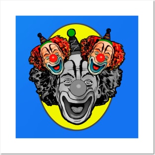 smiling clowns Posters and Art